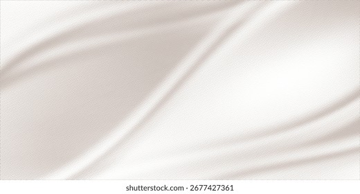 Abstract silk vector background luxury white cloth or liquid waveAbstract or fabric texture background. Cloth soft wave. Creases of satin, silk, and Smooth elegant cotton.
