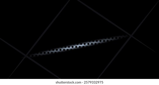 Abstract silver arrow direction on black metallic circle mesh design modern futuristic background 