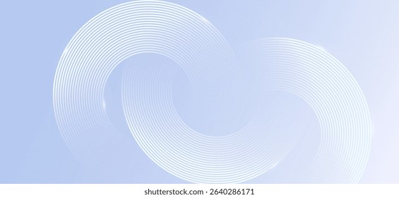 Abstract silver background. Geometric circle lines. Design elements texture - white glow . Dynamic shapes composition. Futuristic templates, company, business, branding. Tranding - vector eps10.