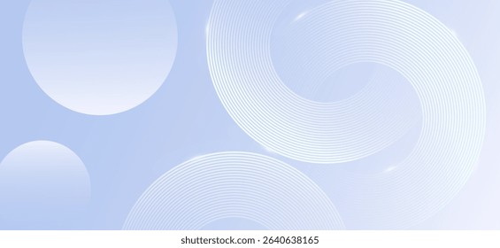 Abstract silver background. Geometric circle lines. Design elements texture - white glow . Dynamic shapes composition. Futuristic templates, company, business, branding. Tranding - vector eps10.