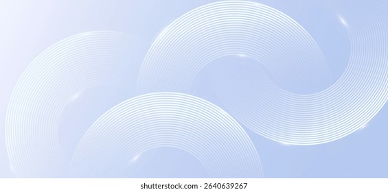Abstract silver background. Geometric circle lines. Design elements texture - white glow . Dynamic shapes composition. Futuristic templates, company, business, branding. Tranding - vector eps10.