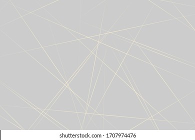 Abstract silver background with gold lines, triangles polygons modern design. Vector illustration of EPS 10.
