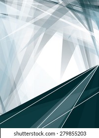 Abstract Silver Background with Sharp Elements.