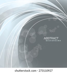 Abstract silver background with wavy lines.