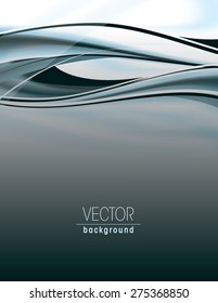 Abstract silver background with wavy lines.