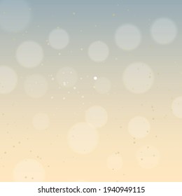 Abstract silver bokeh background with white light at center