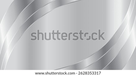 Abstract Silver Brushed Metal Texture Background. Stainless Steel. Wallpaper. Vector Illustration