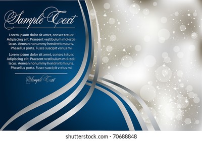abstract silver card