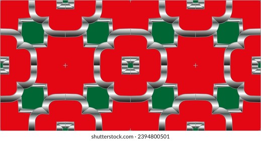 Abstract silver classic pattern. Geometric background. Pattern wallpapers and for backgrounds. A popular trend in interior decoration. Geometric texture. Repeated printing.