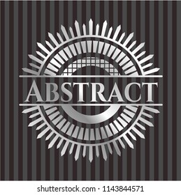 Abstract silver emblem or badge