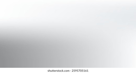 Abstract silver foil background with metal mirror texture. Chrome gradient surface with light gloss modern