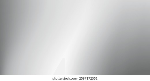 Abstract silver foil background with metal mirror texture. Chrome gradient surface with light illustration simple abstract