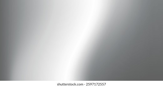 Abstract silver foil background with metal mirror texture. Chrome gradient surface with light illustration