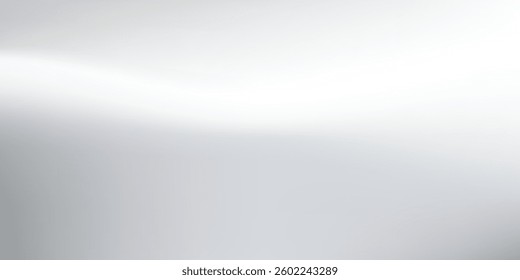 Abstract silver foil background with metal mirror texture. Chrome gradient surface with light gloss art simple