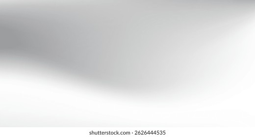 Abstrakter Hintergrund aus silberner Folie mit Metallspiegel-Textur. Farbverlauf-Oberfläche mit hellglänzendem Hintergrund einfach