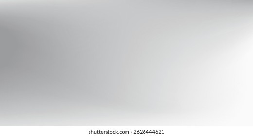Abstract silver foil background with metal mirror texture. Chrome gradient surface with light gloss backgrond