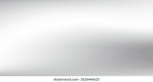 Abstract silver foil background with metal mirror texture. Chrome gradient surface with light gloss backgrond simple art modern
