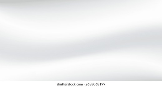 Abstract silver foil background with metal mirror texture. Chrome gradient surface with light gloss simple modern illustration