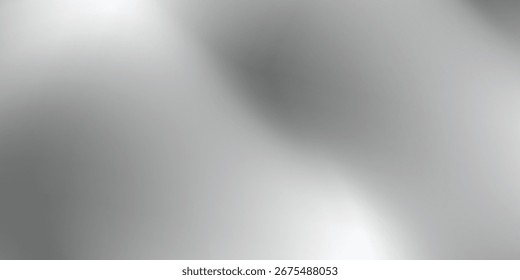 Fondo abstracto de la hoja de plata con la textura del espejo del metal. Superficie degradada cromada con brillo claro. Chapa gris de aluminio de Vector con reflexión