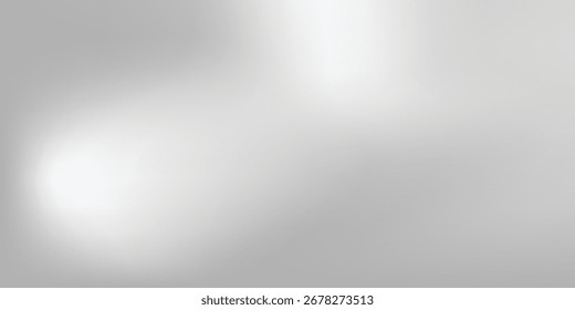 Fondo abstracto de la hoja de plata con la textura del espejo del metal. Superficie de gradiente cromado con brillo ligero simple
