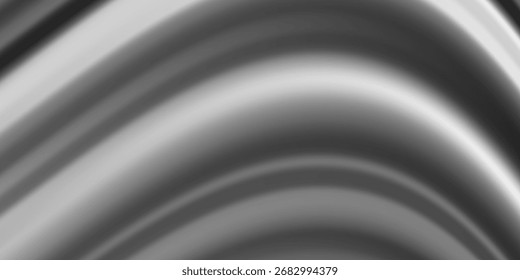 Abstract silver foil background with metal mirror texture. Chrome gradient surface background art simple