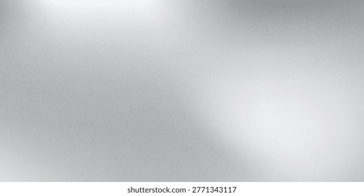 Abstract silver foil background with metal mirror texture. Chrome gradient surface with light gloss modern simple abstract art