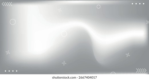 Abstract silver foil background with a metallic mirror texture. A simple and modern background concept with gradients. Vol. 7