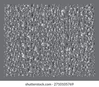 Abstract silver fragmented grunge texture background, shattered surface vector illustration.