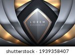 Abstract silver and gold background