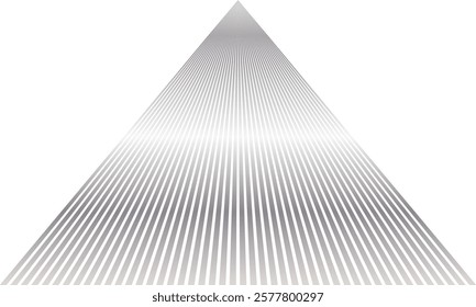 abstract silver gradient triangle line pattern art suitable for background.
