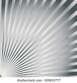 Abstract silver gray background with rays