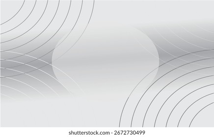 Fondo gris plateado Abstractas con líneas circulares, textura metálica minimalista moderna, diseño de Tecnología futurista, patrón geométrico elegante para negocios, Corporativa y marca de lujo