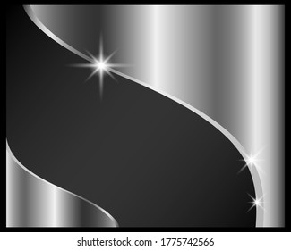 Abstract silver metal background vector illustration