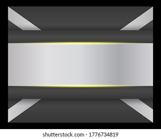 Abstract silver metal background vector illustration