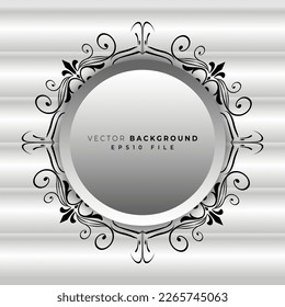 Abstraktes, silbernes, abgerundetes geometrisches Design
