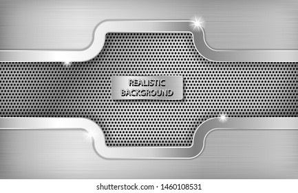 Abstract silver metallic texture background. Modern steel background.