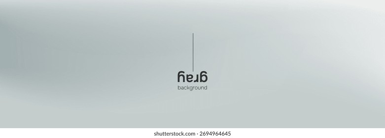 Abstract silver mirror gradient with smooth metal tones and blurred reflection. Vector