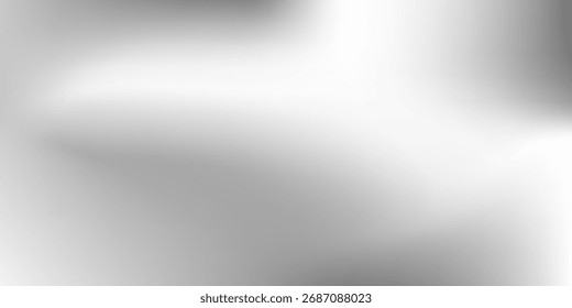 Abstract silver mirror metalic gradient texture background with light gloss