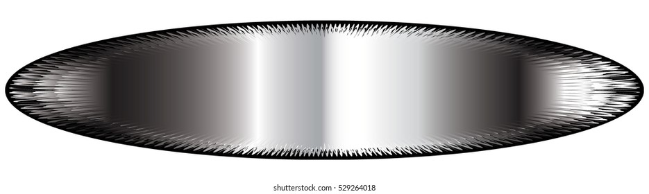 Abstract silver oval background, with space for your text. Vector illustration, on transparent background