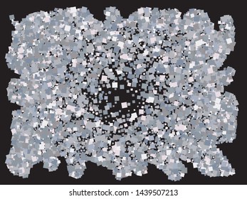 Abstract silver squares for holidays. New element of design. Vector illustration theme. Silver trendy modern elegant background for anniversary, birthday celebrate or other festive event.