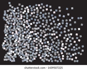 Abstract silver squares for holidays. Vector illustration layout. Fresh element of design. Silver trendy modern elegant background for anniversary, birthday celebrate or other festive event.