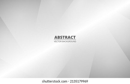 Abstract silver vector background. Modern geometric white and gray gradient background for presentation design. Vector illustration