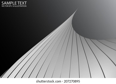 Abstract silver vector striped background illustration - Futuristic vector abstract background template