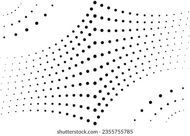 abstract , simple , arc circle pattern background dots small to large 