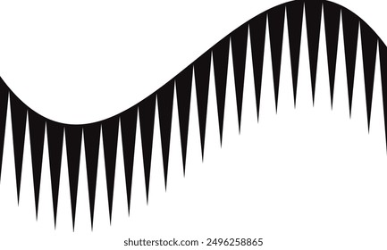 El arte de patrón de línea de bandera de flecha simple abstracto se puede usar como fondo.