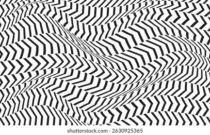 abstrato simples seta irregular linha onda padrão pode ser usado fundo.