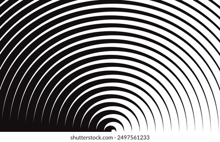 El arte de patrón de curva de línea de flecha simple abstracto se puede usar como fondo.