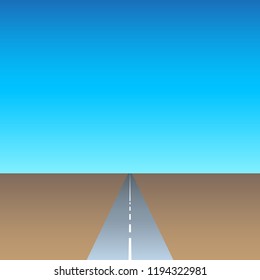 Abstract Simple Art Road and Sky Background