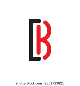 Abstract simple B letter logo vector eps.
