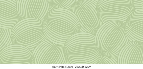 Abstract simple background of linear spheres. Pattern of randomly placed fragments. Low contrast pastel colors. 